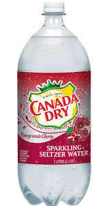 Canada Dry Pomegranate Cherry Seltzer 2 Liter- Case of 6
